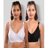 Elina - Multicolor Cotton Non - Padded Womens T-Shirt Bra ( Pack of 2 ) - 34D