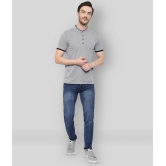 Glito - Grey Cotton Blend Regular Fit Mens T-Shirt ( Pack of 1 ) - None