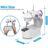 stich sealing Multi Electric Mini 4 in 1 Desktop Functional Household Sewing Machine