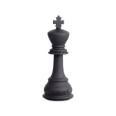 Artarium Chess Pieces King & Queen Statue Sculpture for Home Decor | Office Decor | Table Decoration Set of 2 (Black)