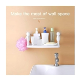 GEEO White Plastic Wall mount Stand ( Pack of 1 ) - White