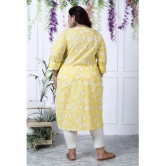 Swasti Cotton Printed Straight Womens Kurti - Yellow ( Pack of 1 ) - None