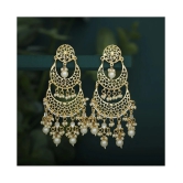 Sukkhi Astonish Gold Plated Pearl Chandelier Earring For Women - Golden