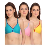 Softskin Poly Cotton Seamless Bra - Multi Color - None