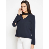 Oxolloxo Women Navy Blue Solid Top