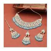 Sukkhi - Blue Alloy Necklace Set ( Pack of 1 ) - Blue