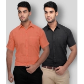 DESHBANDHU DBK - Multicolor Cotton Regular Fit Mens Formal Shirt (Pack of 2) - None