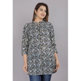 HIGHLIGHT FASHION EXPORT - Grey Cotton Flex Womens Straight Kurti ( Pack of 1 ) - None