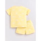 Yellow Sunglass Print Co-ord Set-9-12 m