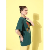 Dillinger - Green Cotton Loose Fit Women''s T-Shirt ( Pack of 1 ) - None