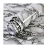 GEEO - White marble design for kitchen foil wallpaper, Wallpaper ( 60 x 200 ) cm ( Pack of 1 )