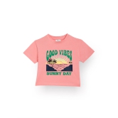 SUNNY DAY PEACH SUMMER GIRLS T-SHIRT-PEACH-12-14 YEARS / 1N / PEACH