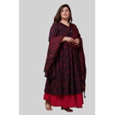 miravan - Maroon Cotton Womens Anarkali Kurti ( Pack of 1 ) - None