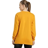 PPTHEFASHIONHUB - Mustard Cotton Blend Loose Fit Womens T-Shirt ( Pack of 1 ) - None