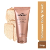 mCaffeine Shimmer Body Scrub with Coffee for Smooth & Glowing Skin Scrub 150 g (Pack of 1)