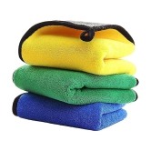 HOMETALES Multicolor 800 GSM Microfiber Cloth For Automobile ( Pack of 3 )