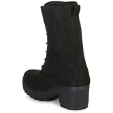 Commander Shoes - Black Women''s Mid Calf Length Boots - None