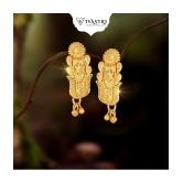 VIVASTRI Golden Stud Earrings ( Pack of 1 ) - Golden