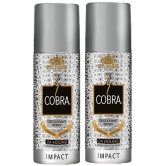 St. John Cobra Impact 150ml *2 Long Lasting Deodorant Spray for Men 150 ml ( Pack of 2 )