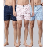 Joven Multi Boxer Shorts Cotton Mens Boxer- ( Pack of 3 ) - None