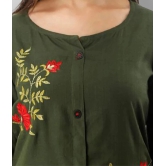 MAUKA - Green Rayon Womens Flared Kurti ( Pack of 1 ) - 5XL