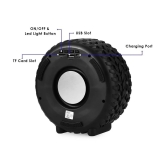 COREGENIX RGB TYRE 10 W Bluetooth Speaker Bluetooth V 5.1 with USB,SD card Slot Playback Time 10 hrs Black - Black