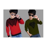 Supersquad - Multi Color Cotton Boys Sweatshirt ( Pack of 2 ) - None