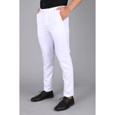 MANCREW - White Viscose Slim - Fit Mens Formal Pants ( Pack of 1 )