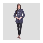 PPTHEFASHIONHUB - Blue Rayon Women's Regular Top ( Pack of 1 ) - None