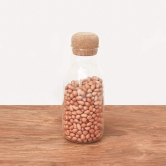 Femora Bottle Container Borosilicate Glass Bottle with Cork Jars & Container - 500 ml/gm, Free Replacement of Lids