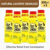 Pet Saffa Natural Laxative Granules 200gm, Pack of 5 (Helpful in Constipation, Gas, Acidity, Kabz), Ayurvedic Medicine