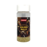 Puramio Golden Balls (2 mm) for Cake Decoration, 50 gm