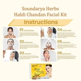 Soundarya Herbs Haldi Chandan Facial Kit - 140g Pack of 2 | Natural Radiance and Glow