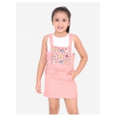 Naughty Ninos - Pink Cotton Girl's Dungarees ( Pack of 1 ) - None