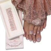 BRIDAL TOE NAILS - (NAIL KIT INCLUDED)-Rosy Brown