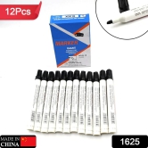 URBAN CREW WATERPROOF PERMANENT BLACK MARKER LEAK PROOF MARKER CRAFTWORKS, SCHOOL PROJECTS AND OTHER | SUITABLE FOR OFFICE AND HOME USE (PACK OF 12 PC)