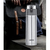 Milton Atlantis 600 Thermosteel Hot and Cold Water Bottle, 500 ml, Silver - Silver