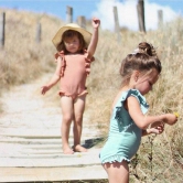 Pastel monokini-3XL (5-6yr) / Coral