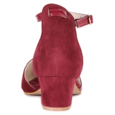 MARC LOIRE - Maroon Women's Sandal Heels - None