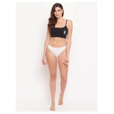 BASIICS By La Intimo Cotton Lycra Thongs - M