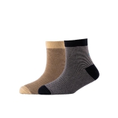 Men Pack Of 2 Striped Cotton Ankle Length Socks