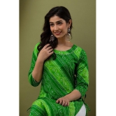 Lee Moda - Green Cotton Women's Straight Kurti ( Pack of 1 ) - L