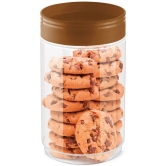 Milton Stack IT 2300 Plastic Storage Jar, 1 Piece, 2.19 Litres, Brown | Air Tight | Storage Jar | Kitchen Organiser | BPA Free | Stackable | Modular | Food Grade | Multipurpose Jar - Brown