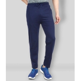 NEUVIN - Navy Cotton Mens Trackpants ( Pack of 1 ) - L