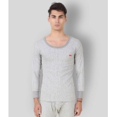 Hap Kings - Grey Cotton Blend Mens Thermal Tops ( Pack of 1 ) - None