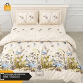 Bedsheet Adda-Super Mega King Size  King Size(108*108 in)-Pure Cotton Sanganeri Printed Jaipuri  Double Bedsheet With 2 Matching Pillow Covers-RJ-14-03-(108*108)-HT8212