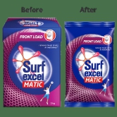 Surf Excel Matic Front Load Detergent Powder, 2 Kg