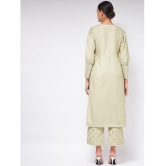 Pannkh - Green Polyester Womens Straight Kurti ( Pack of 1 ) - None