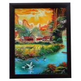 Indianara Synthetic Painting With Frame