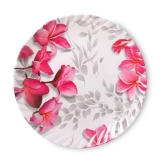 HomePro Royal Dinner Plates With Bowl Pink Melamine Dinner Set ( Pack of 12 ) - Pink